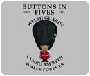 Welsh Guards Buttons In Five's 4 Pack of Placemats