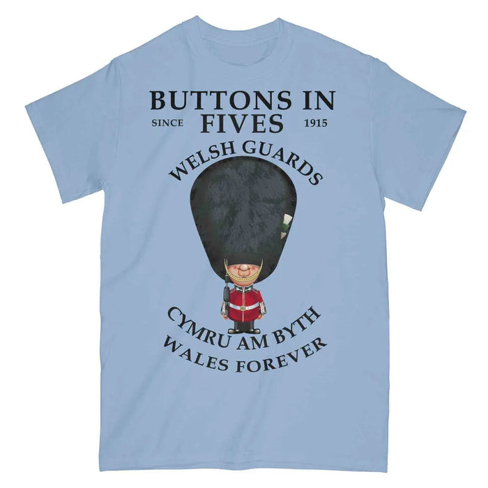 WELSH GUARDS BUTTONS IN FIVES Military Printed T-Shirt