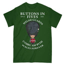WELSH GUARDS BUTTONS IN FIVES Military Printed T-Shirt