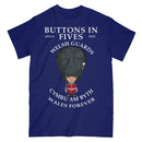 WELSH GUARDS BUTTONS IN FIVES Military Printed T-Shirt