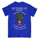 WELSH GUARDS BUTTONS IN FIVES Military Printed T-Shirt