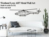 Westland Lynx AH7-V1 Helicopter Metal Wall Art