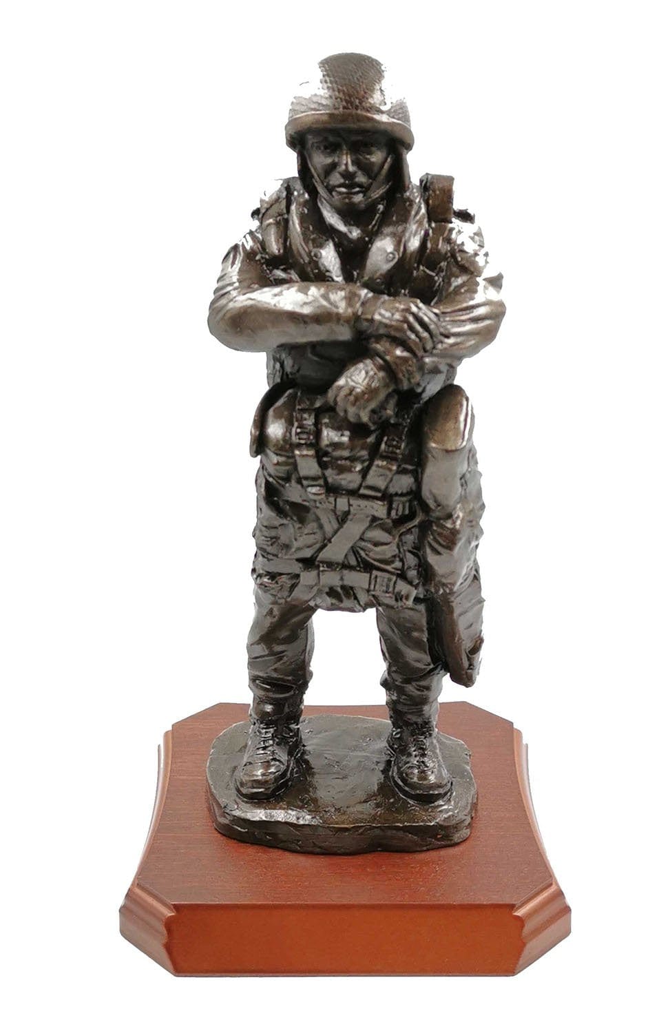 British Paratrooper Cold Cast Bronze Statue